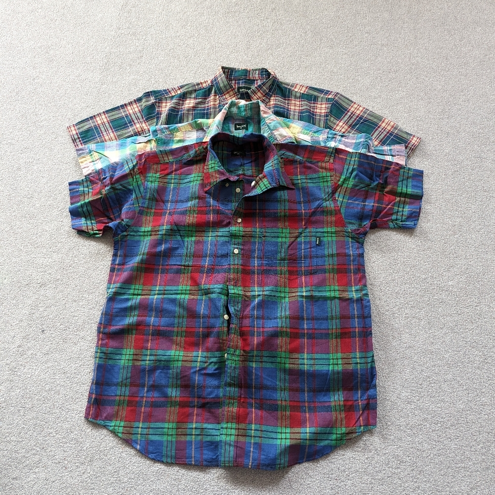 Lot of 3 Cotton Short Sleeved Button Down Shirts